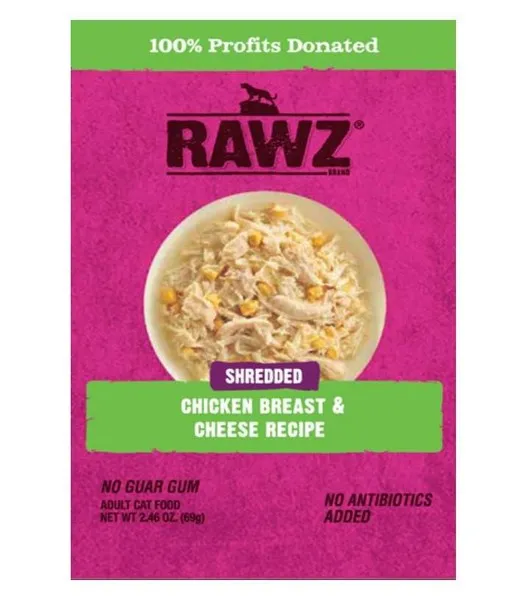 8/2.46 oz. Rawz Shredded Chicken Breast & Cheese - Health/First Aid